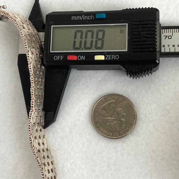 Italian Milor Sterling Silver 925 Heavy 16mm Wide Woven Riccio Bracelet 7.25" - Picture 16 of 16